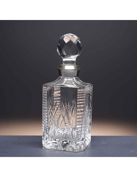 Glass bottle - For whisky or liqueur - ELSA SQUARE Collection - Size 090.