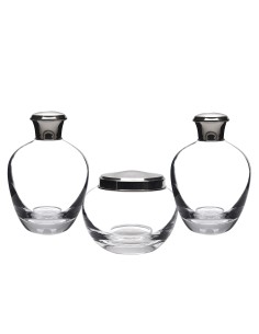 Crystal vanity set with cap - Collection 12679 - Plain size.