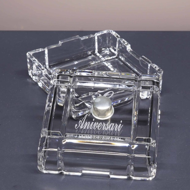 Crystal candy dish - CUBA-ANNIVERSARY Collection - Size 014.