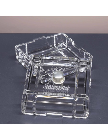 Crystal candy dish - CUBA-ANNIVERSARY Collection - Size 014.