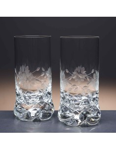 Juego de 6 vasos altos de cristal para whisky o agua - Colección 1164 - Talla 057. 2