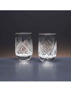 Juego de 6 vasos de cristal para chupitos de licor o whisky - Colección LOTO - Talla 090. 2