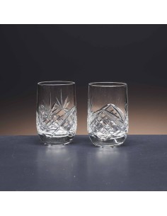 Juego de 6 vasos de cristal para chupitos de licor o whisky - Colección LOTO - Talla 105. 2