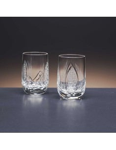 Juego de 6 vasos de cristal para chupitos de licor o whisky - Colección LOTO - Talla 111. 2
