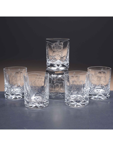 Juego de 6 vasos de cristal para chupitos de licor o whisky - Colección 25089 - Talla 066.
