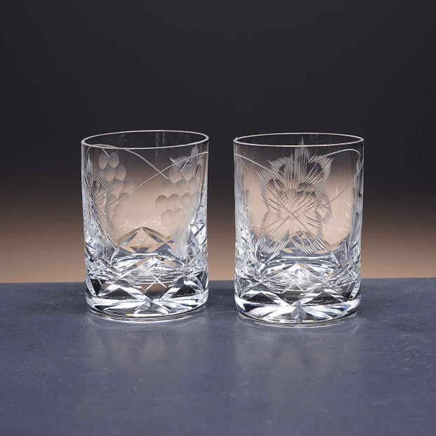 Juego de 6 vasos de cristal para chupitos de licor o whisky - Colección 25089 - Talla 066.