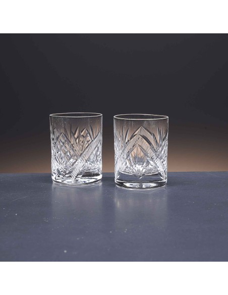 Juego de 6 vasos de cristal para chupitos de licor o whisky - Colección 25089 - Talla 090.