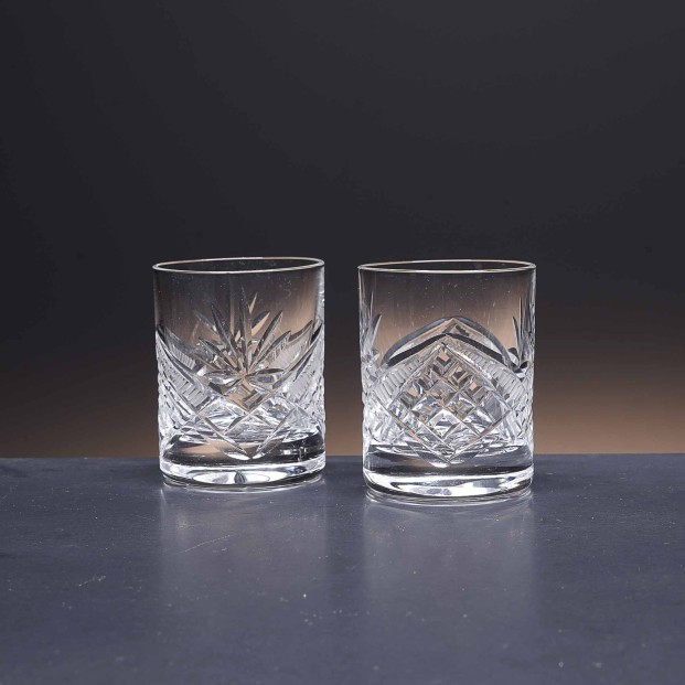 Juego de 6 vasos de cristal para chupitos de licor o whisky - Colección 25089 - Talla 105.