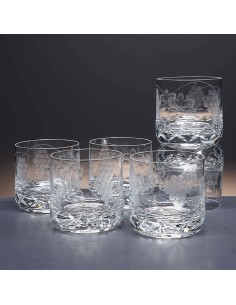 Juego de 6 vasos bajos de cristal para whisky o agua - Colección 3030 - Talla 066. 2
