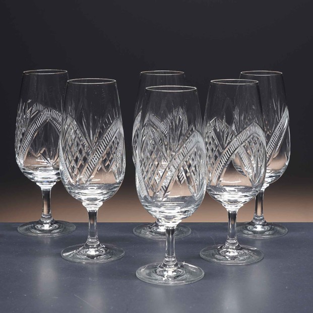 Juego de 6 copas de cristal para vino - Catavinos - Colección CATAVINOS - Talla 090.