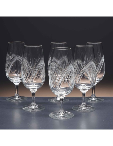 Juego de 6 copas de cristal para vino - Catavinos - Colección CATAVINOS - Talla 090.