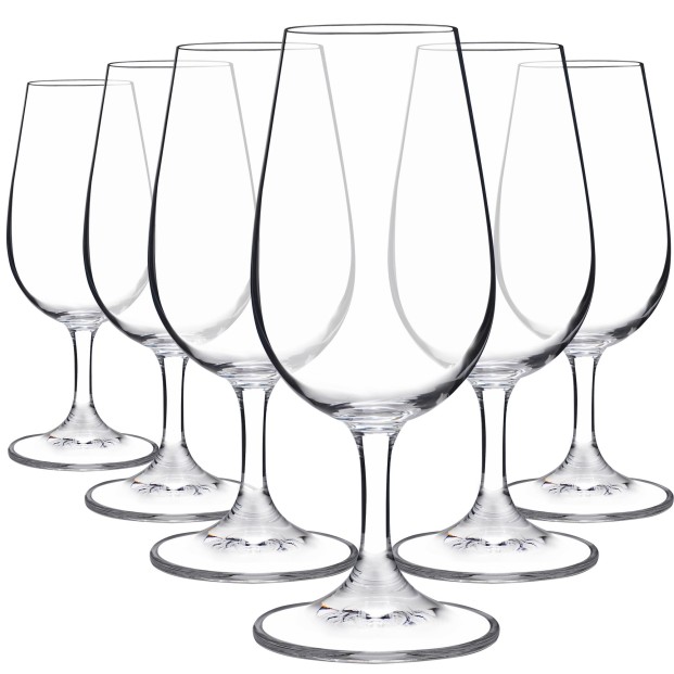 Juego de 6 copas de cristal para vino - Catavinos - Colección 40336.