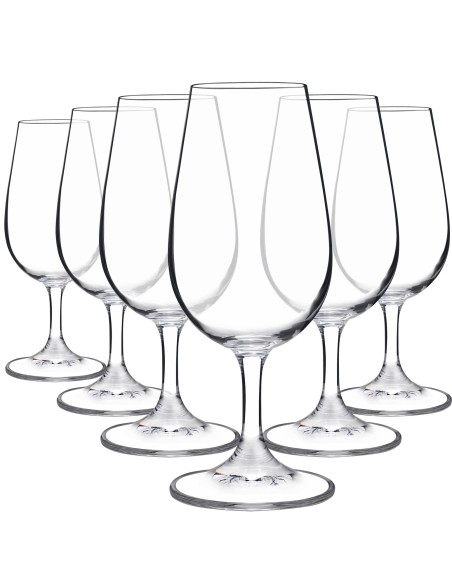 Juego de 6 copas de cristal para vino - Catavinos - Colección 40336.