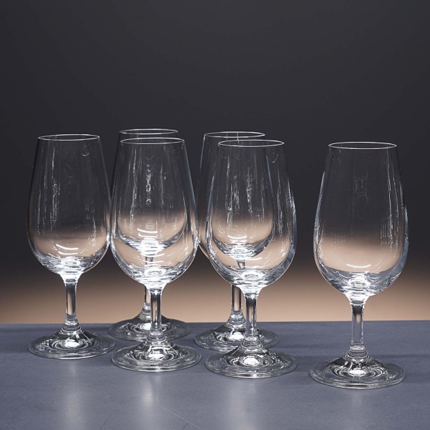 Juego de 6 copas de cristal para vino - Catavinos - Colección 40336.