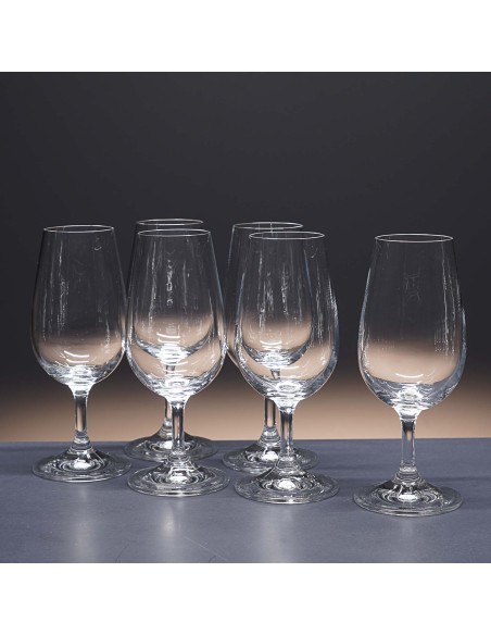 Juego de 6 copas de cristal para vino - Catavinos - Colección 40336.
