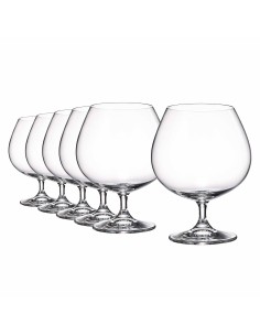 Juego de 6 copas de cristal para coñac o brandy - Colección GASTRO.