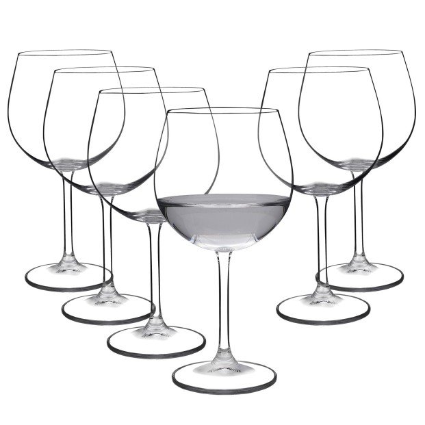 Juego de 6 copas de cristal para vino o agua - Colección GASTRO RESERVA.