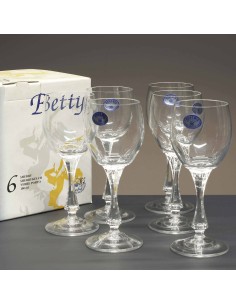 Juego de 6 copas de cristal para licor - Colección BETTY. 2