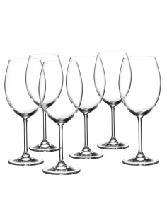 Juego de 6 copas de cristal para vino o agua - Colección GASTRO BORGOÑA.