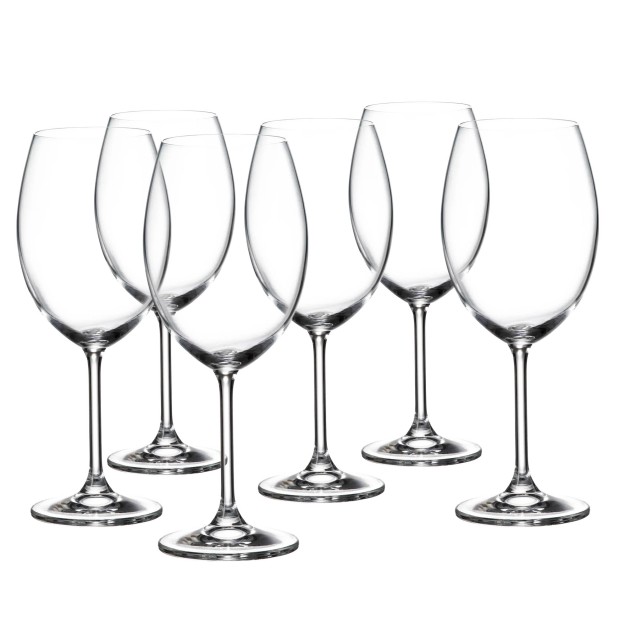 Juego de 6 copas de cristal para vino o agua - Colección GASTRO BORGOÑA.