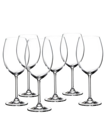Juego de 6 copas de cristal para vino o agua - Colección GASTRO BORGOÑA.