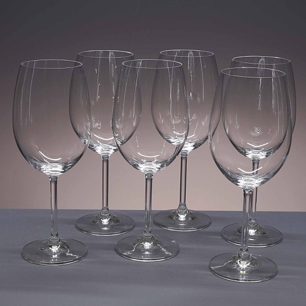 Juego de 6 copas de cristal para vino o agua - Colección GASTRO BORGOÑA.