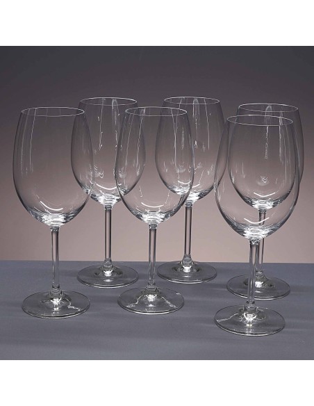 Juego de 6 copas de cristal para vino o agua - Colección GASTRO BORGOÑA.