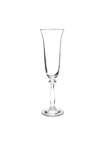Juego de 18 copas de cristal para champán - Colección ANGELA.