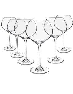 Juego de 6 copas de cristal para vino o agua - Colección CELEBRATION BORGOÑA.