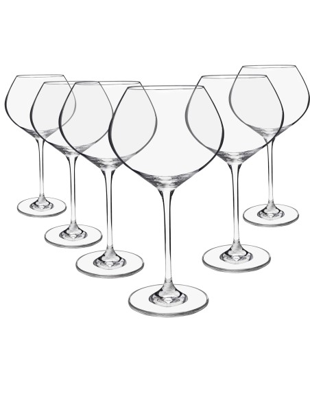 Juego de 6 copas de cristal para vino o agua - Colección CELEBRATION BORGOÑA.