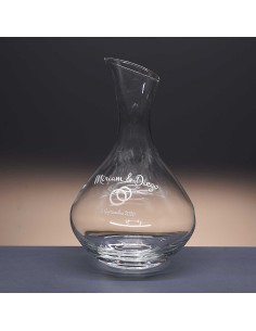 Decantador de cristal - Colección 31B06-GRABADO - Grabación personalizada.