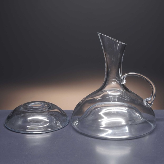 Decantador de cristal con asa - Colección 92054.
