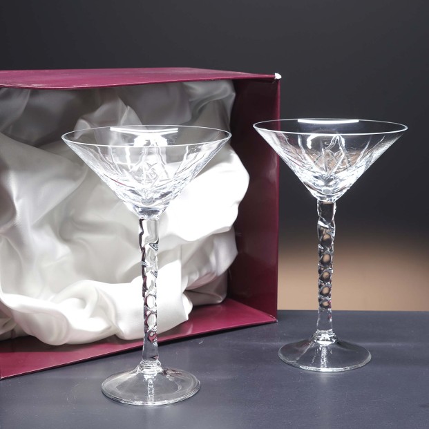 Set de 2 copas de cristal para martini - Colección R7-211 - Talla 405.