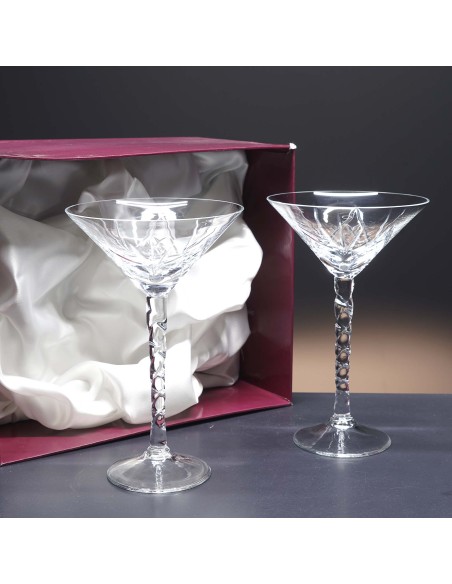 Set de 2 copas de cristal para martini - Colección R7-211 - Talla 405.