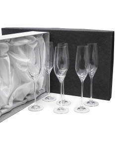 Set de 6 copas de cristal para champán - Colección CELEBRATION.