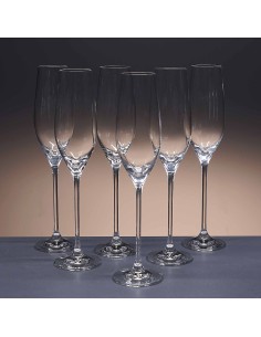 Set de 6 copas de cristal para champán - Colección CELEBRATION. 2