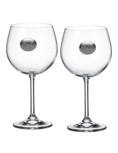 Set de 2 copas de cristal para vino o agua - Colección GASTRO RESERVA-ANIVERSARIO BILAMINADO.