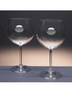 Set de 2 copas de cristal para vino o agua - Colección GASTRO RESERVA-ANIVERSARIO BILAMINADO. 2