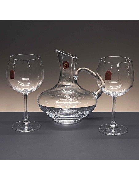Set de 2 copas de cristal para vino o agua+decantador - Colección GASTRO RESERVA+34104.