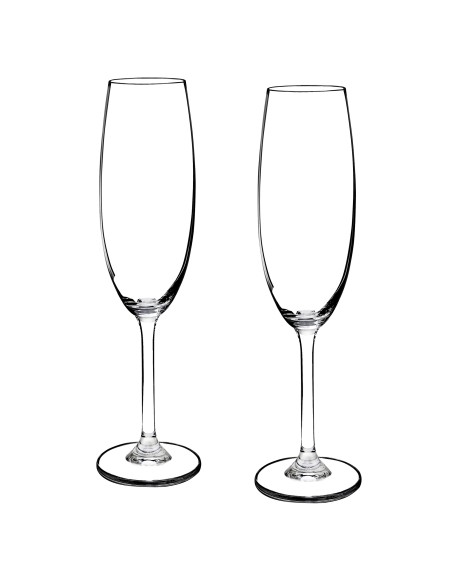 Set de 2 copas de cristal para champán - Colección GASTRO.
