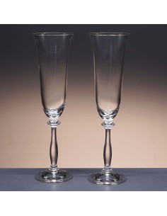 Set de 2 copas de cristal para champán - Colección ANGELA. 2