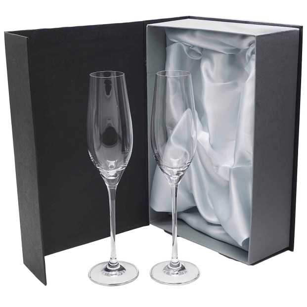 Set de 2 copas de cristal para champán - Colección CELEBRATION.