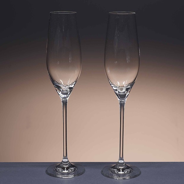 Set de 2 copas de cristal para champán - Colección CELEBRATION.