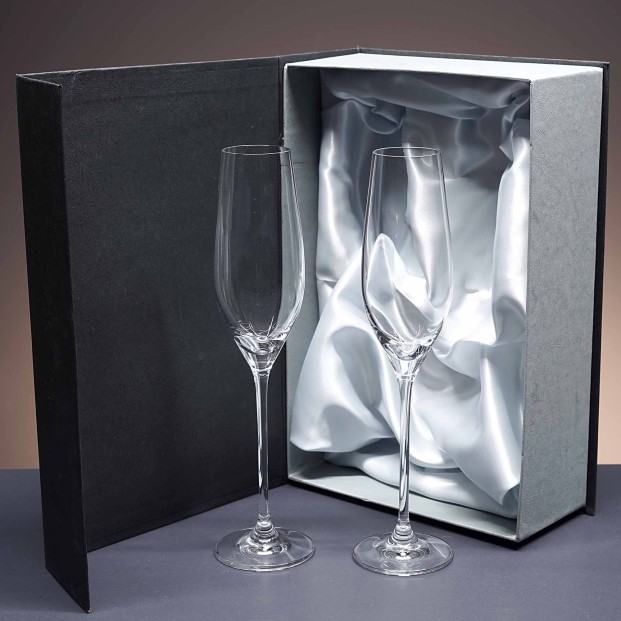Set de 2 copas de cristal para champán - Colección CELEBRATION.