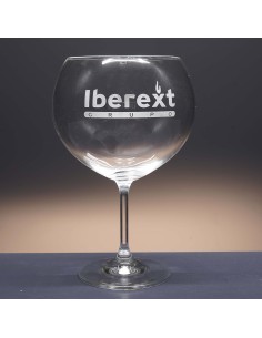 Set de 1 copa de cristal para gin tonic - Colección GIN TONIC-GRABADO - Grabación personalizada. 2