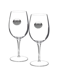 Set de 2 copas de cristal para vino o agua  - Colección PALACE-ANIVERSARIO BILAMINADO.