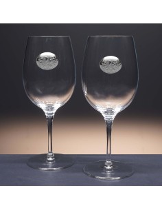 Set de 2 copas de cristal para vino o agua  - Colección PALACE-ANIVERSARIO BILAMINADO. 2