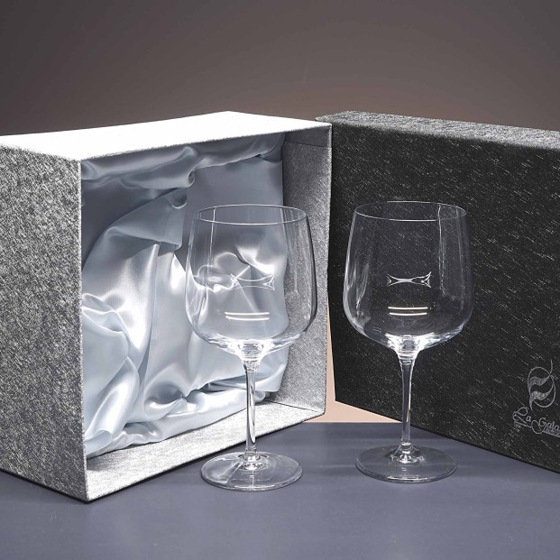 Set de 2 copas de cristal para gin tonic - Colección PREMIUM.