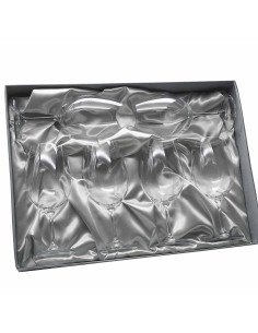 Set de 6 copas de cristal para vino o agua - Colección CRISTALLIN.