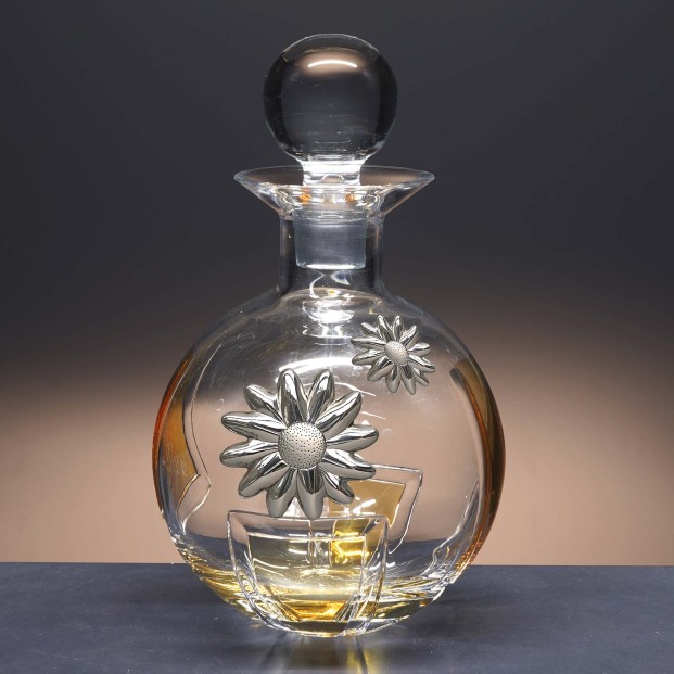 Botella de cristal - Para whisky o licor - Colección 90143 - Talla 041.